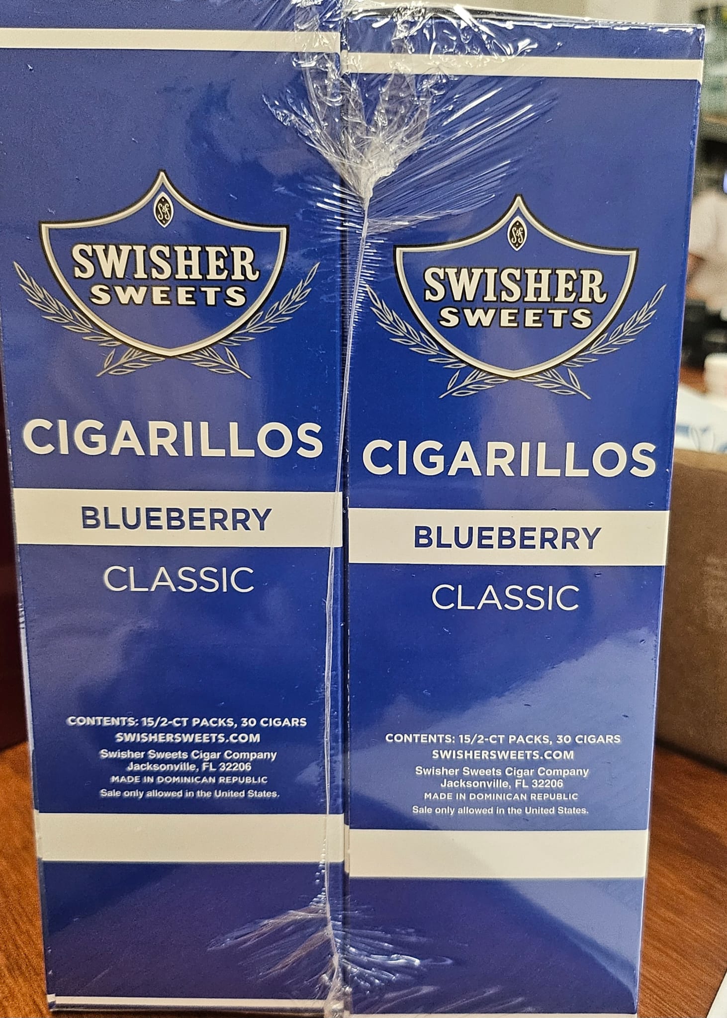 SWISHER SWEETS - SWISHER SWEETS CIGARALLOS 2 PK BLUEBERRY CLASSIC